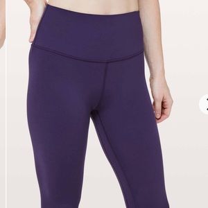 Dark purple lululemon align crops